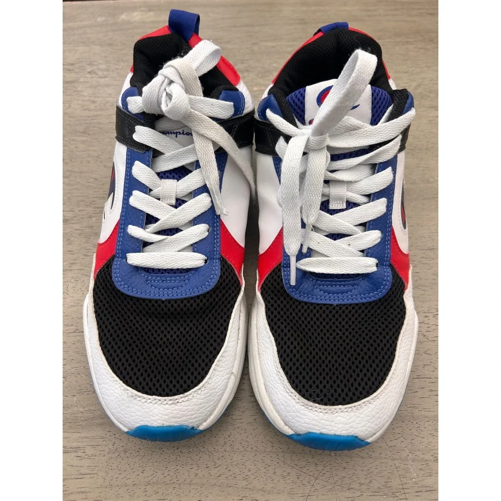 Champion Hyper V2 Next Mens 11.5 Sneakers Red White Blue CAS10807M Low Top Shoes